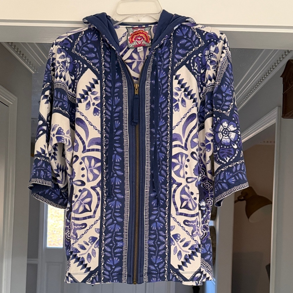 Johnny Was Zip-Up Hoodie